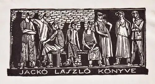 Jacko Laszlo Könyve - Exlibris ex-libris bookplate