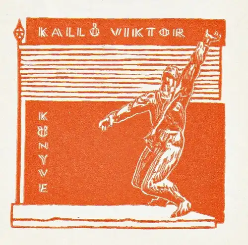 Kallö Viktor Könyve - Exlibris ex-libris bookplate