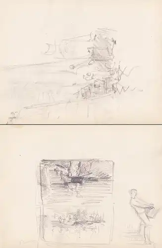 (Various sketches / Skizzen) / Zeichnung dessin drawing / Marine