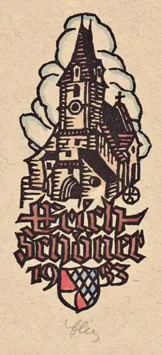 H'rich Schöner - Exlibris ex-libris bookplate