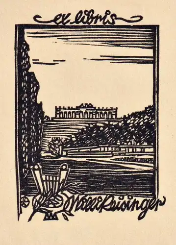 Willi Reisinger - Exlibris ex-libris bookplate