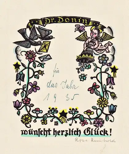 Dr. Donin - Exlibris ex-libris bookplate
