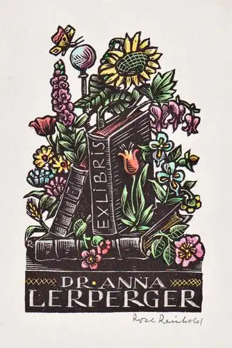 Ex Libris Dr. Anna Leperger - Exlibris ex-libris bookplate