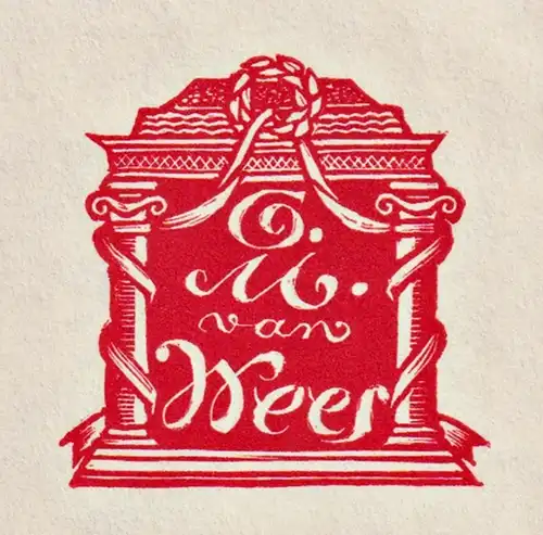 G.M. van Weer - Exlibris ex-libris bookplate