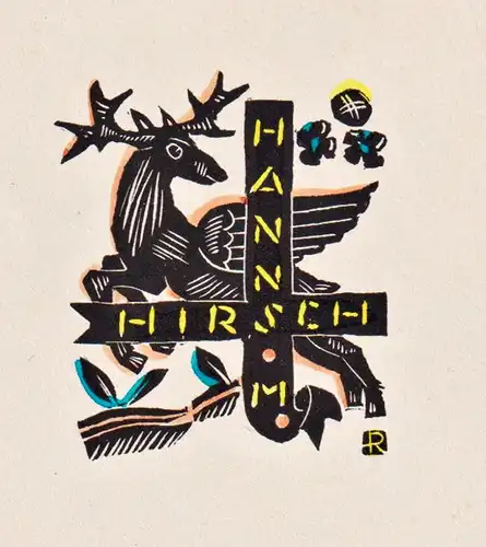 Hanns Hirsch - Exlibris ex-libris bookplate