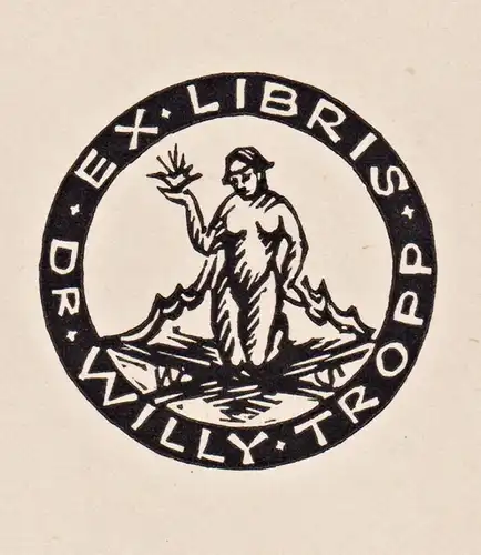 Ex Libris Dr. Willy Tropp - Exlibris ex-libris bookplate