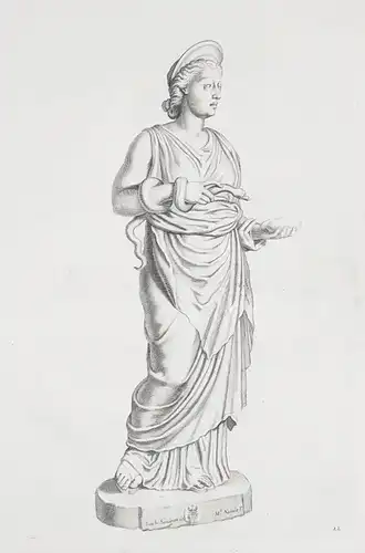 (Hygieia with a snake) - Statue / sculpture / Mythologie / mythology (22)