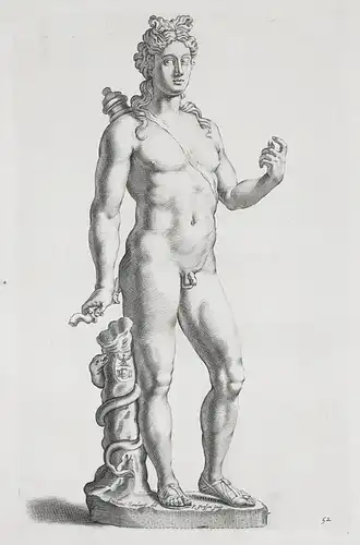 (Statue of Apollo) - sculpture / mythology / Mythologie (52)