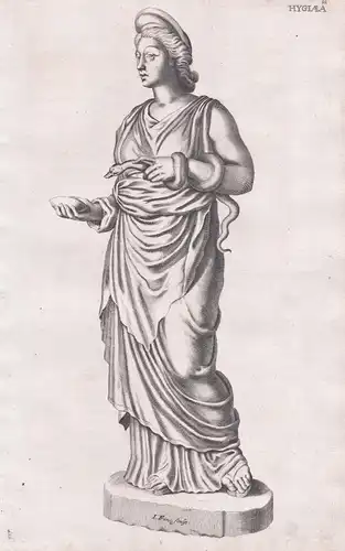 Hygiaea - Hygieia Hygeia / Mythologie Mythology / goddess Göttin / Gesundheit Hygiene / sculpture statue Stat