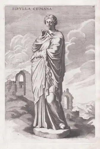 Sibylla Cumana - Cumaean Sibyl Sibylle von Cumae / Mythologie mythology / antiquity Antike / Altertum / sculpt