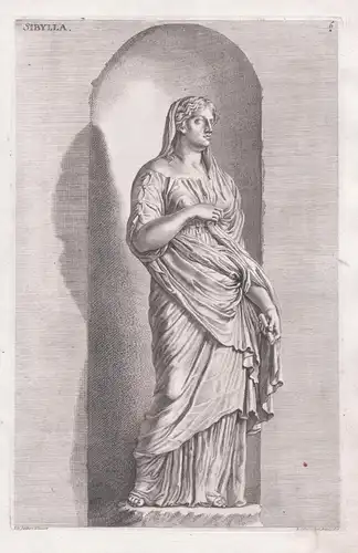 Sibylla - Sibylle Sibyl / Mythologie Mythology / sculpture statue Statue Skulptur / Roman antiquity Römische