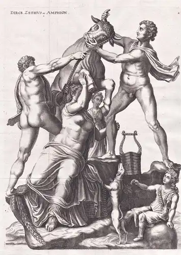 Dirce Zethus et Amphion - The Farnese Bull Farnesischer Stier / Mythologie mythology / antiquity Antike