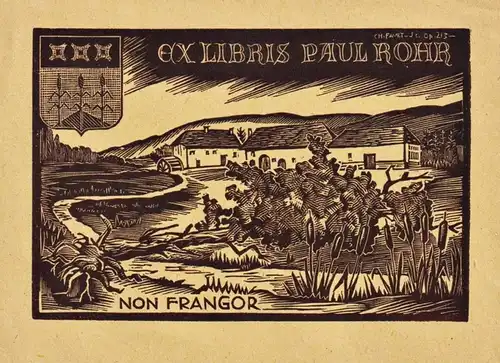 Ex-Libris Paul Rohr - Exlibris ex-libris bookplate