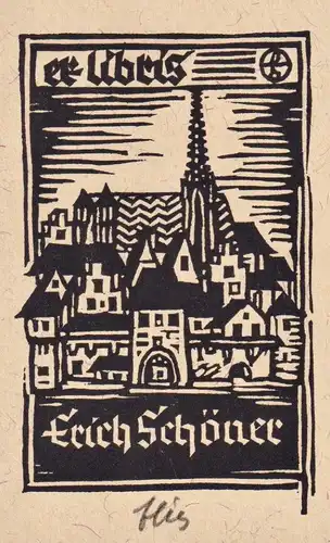 Erich Schöner - Exlibris ex-libris bookplate