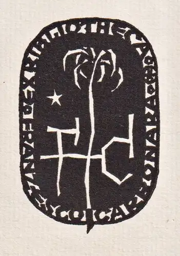 Francesco Carbonara - Exlibris ex-libris bookplate