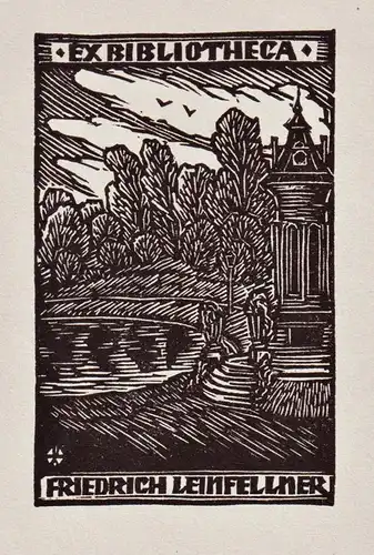 Friedrich Leinfellner - Exlibris ex-libris bookplate