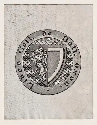 (Joannis Conroy) - Exlibris ex-libris Ex Libris / Wappen coat of arms / armorial bookplate