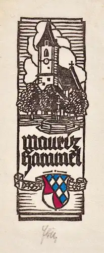 Mauritz Gammel - Exlibris ex-libris bookplate