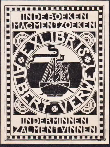 Ex-Libris Albert Verwey - Exlibris ex-libris Ex Libris bookplate