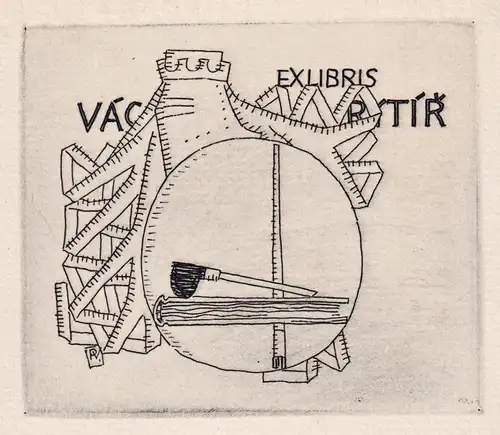 Ex-Libris Vaclav Rytir - Exlibris ex-libris Ex Libris bookplate