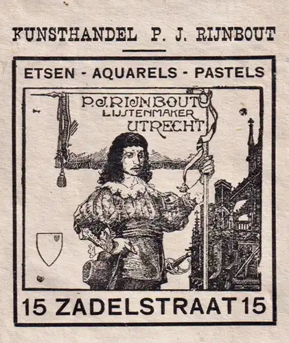 Kunsthandel P.J. Rijnbout - Exlibris ex-libris Ex Libris bookplate