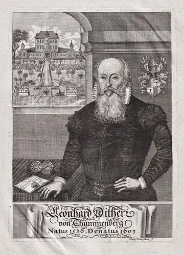 Leonhard Dilher - Leonhard Dilher von Thummenberg (1536-1603) Kaiserlicher Rat Schloß Thumenberg Portrait