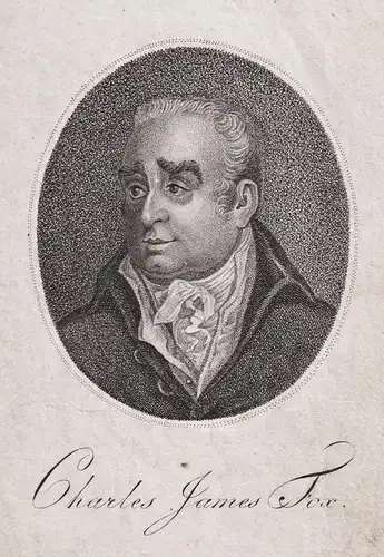Charles James Fox - Charles James Fox (1749-1806) British Wing statesman Portrait