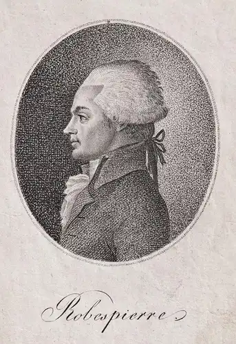 Robespierre - Maximilien de Robespierre (1758-1794) French Revolution Portrait