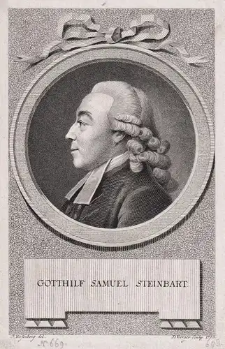 Gotthilf Samuel Steinbart - Gotthelf Samuel Steinbart (1738-1809) Philosoph Theologe Züllichau Pädagoge Port