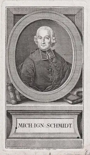 Mich: Ign: Schimdt - Michael Ignaz Schmidt (1736-1794) Priester Musiker Arnstein Wien Würzburg Haßfurt Portr