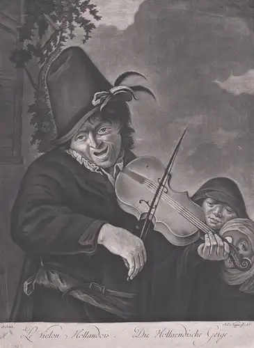 Le violon Hollandois / Die Hollaendische Geige - Geigenspieler violin player Geige music Musik
