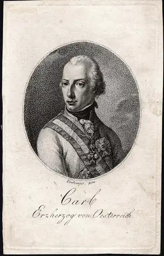 Carl Erzherzog von Oesterreich - Karl von Österreich-Teschen (1771-1847) Erzherzog Feldmarschall Portrait