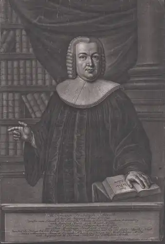 M. Johann Friderich Schwalb - Johann Friedrich Schwalb (1711-1772) Augsburg Tübingen Diakon Pfarrer Blauberen