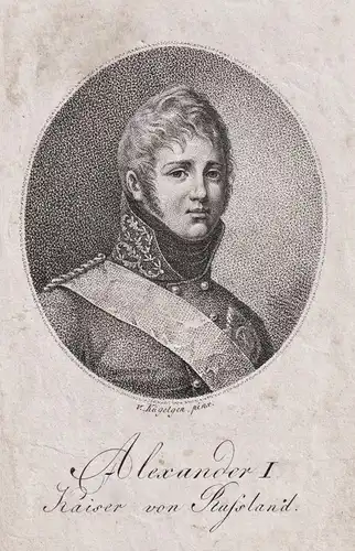 Alexander I. Kaiser von Russland - Alexander I of Russia (1777-1825) Emperor Zar Tsar Russland Portrait