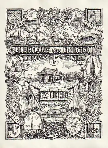 Bierhans van Dongen - Exlibris ex-libris Ex Libris bookplate