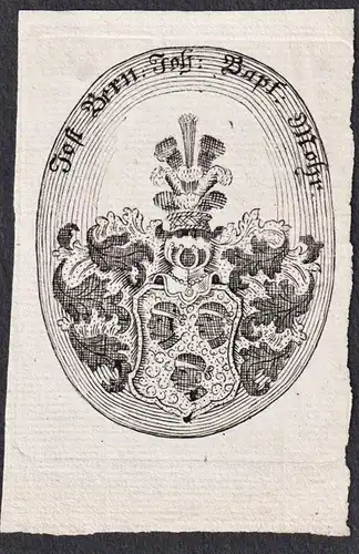 Jost Bern - Exlibris ex-libris Ex Libris armorial bookplate Wappen coat of arms