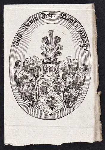 Jost Bern - Exlibris ex-libris Ex Libris armorial bookplate Wappen coat of arms