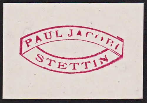 Paul Jacobi Stettin - Polen Poland Polska Exlibris Stempel ex-libris Ex Libris bookplate stamp