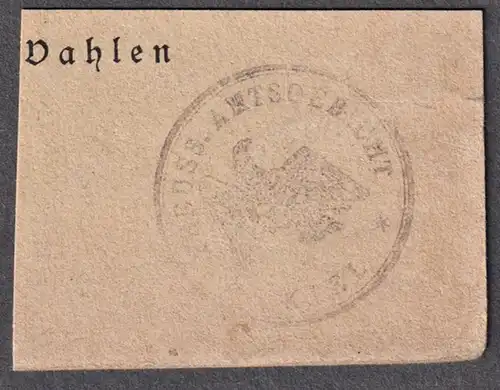Preuss. Amtsgericht Kiel - Exlibris Stempel ex-libris Ex Libris bookplate stamp