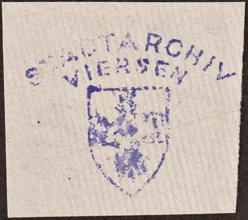 Stadtarchiv Viersen - Stempel stamp Exlibris ex-libris Ex Libris bookplate
