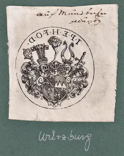 Würzburg - Exlibris ex-libris Ex Libris bookplate