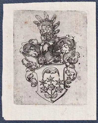 Exlibris ex-libris Ex Libris armorial bookplate Wappen coat of arms