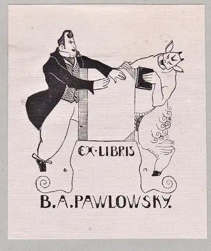 Ex Libris B.A. Pawlowsky - Exlibris ex-libris Ex Libris bookplate