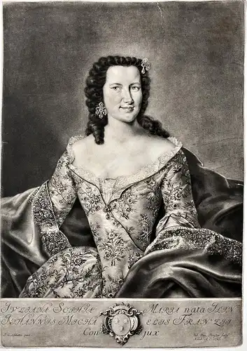 Juliana Sophia Maria nata Ilin... - Juliana Sophia Maria geb. Yelin (1716-1791) Portrait