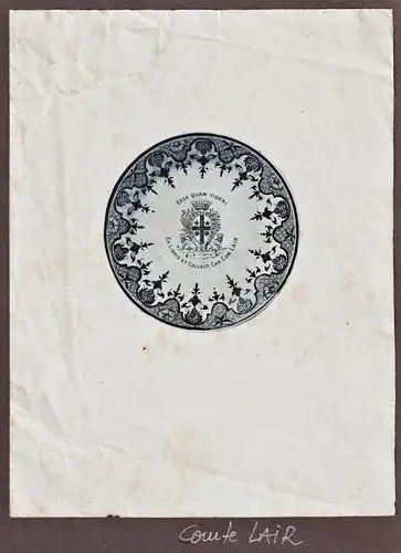 Comte Lair - Exlibris ex-libris Ex Libris bookplate