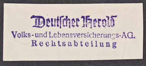 Deutscher Herold - Exlibris Stempel ex-libris Ex Libris bookplate stamp