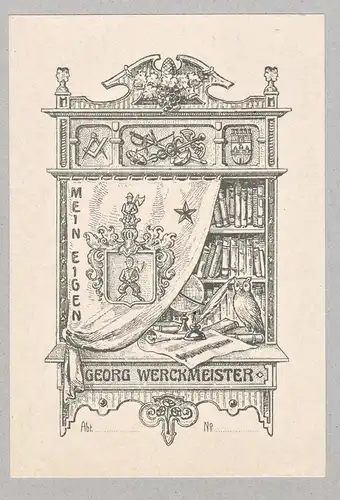 Georg Werckmeister - Exlibris ex-libris Ex Libris bookplate