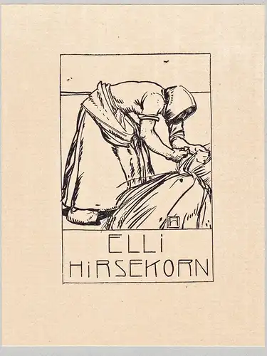 Elli Hirsekorn - Exlibris ex-libris Ex Libris bookplate