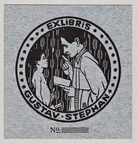 Ex Libris - Gustav Stephan - Exlibris ex-libris Ex Libris bookplate