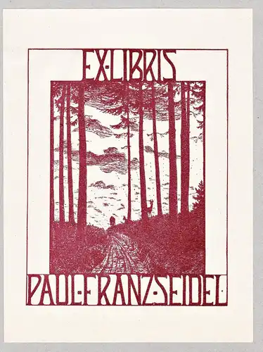 Ex Libris - Paul Franz Seidel - Exlibris ex-libris Ex Libris bookplate